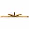 Ekena Millwork Saratoga Rough Sawn Timber Gable Bracket, Western Red Cedar, 108"W x 27"H x 4"D x 4"F, 6/12 Pitch GBW108X27X0404SAR00RWR - alternate 3